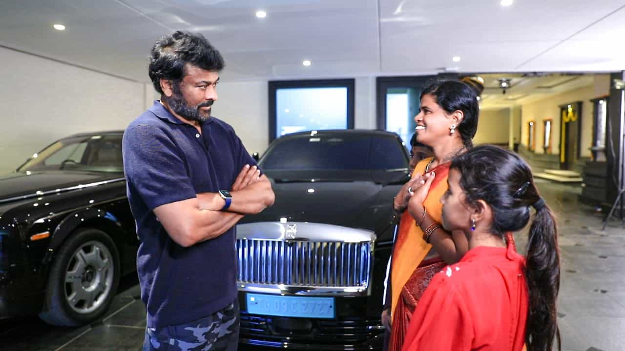 Megastar Chiranjeevi met fan Rajeshwari
